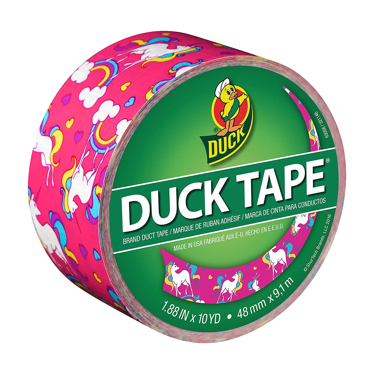 10pk Duck Brand Assorted Pattern Duct Tape Rolls 10 Yards Each