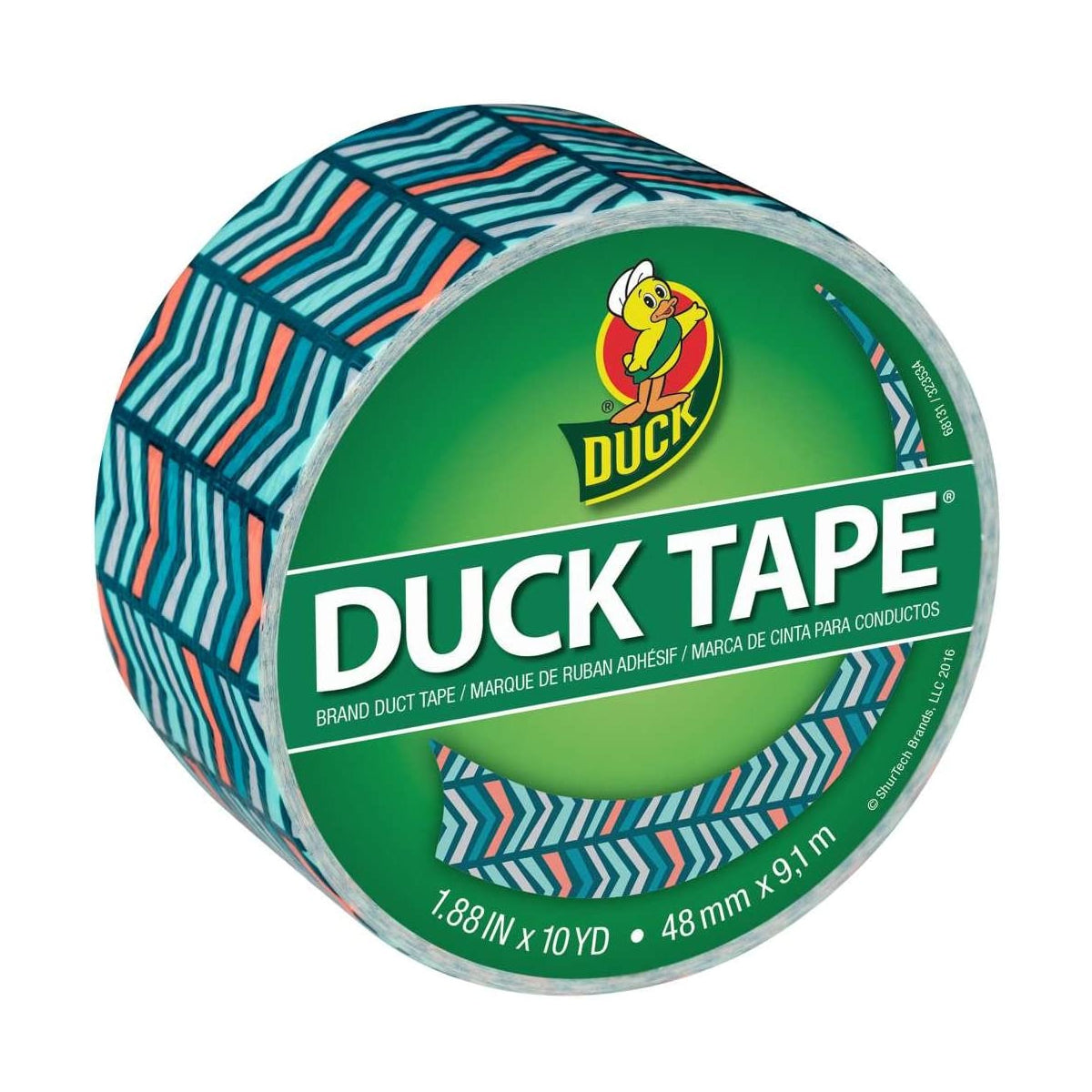 10pk Duck Brand Assorted Pattern Duct Tape Rolls 10 Yards Each