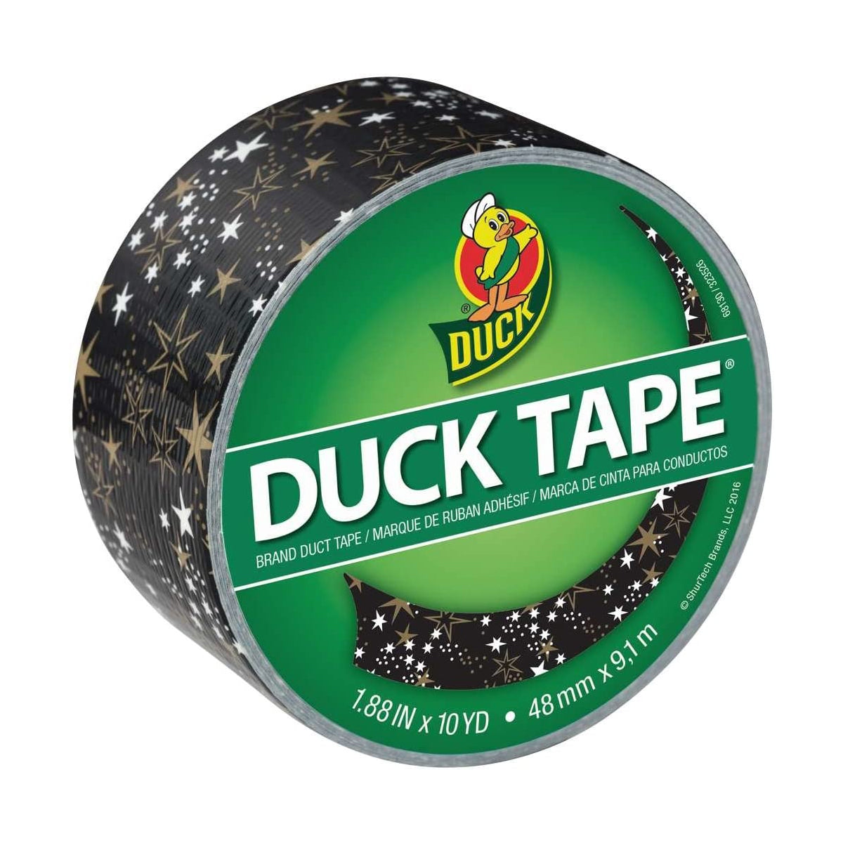 10pk Duck Brand Assorted Pattern Duct Tape Rolls 10 Yards Each