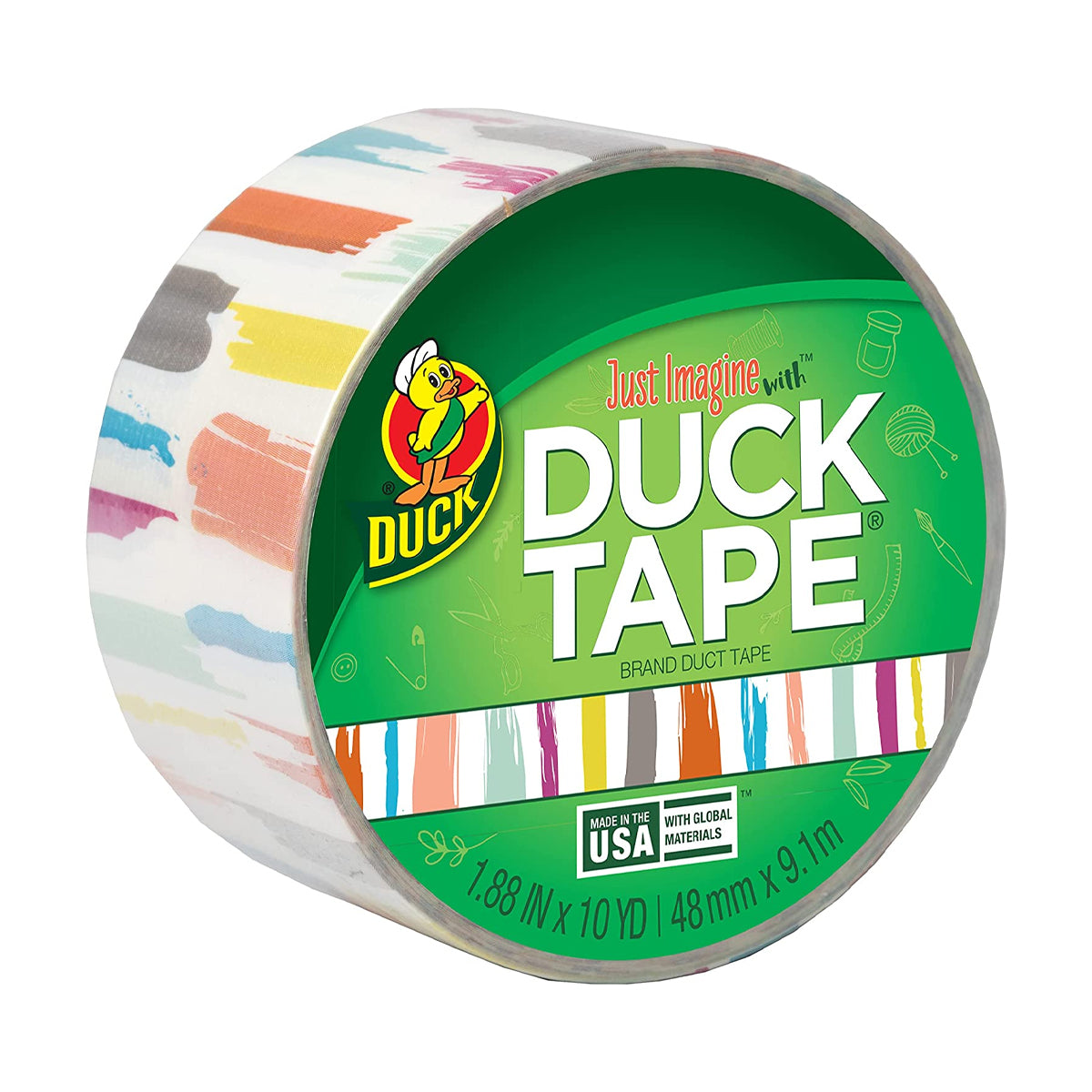 10pk Duck Brand Assorted Pattern Duct Tape Rolls 10 Yards Each