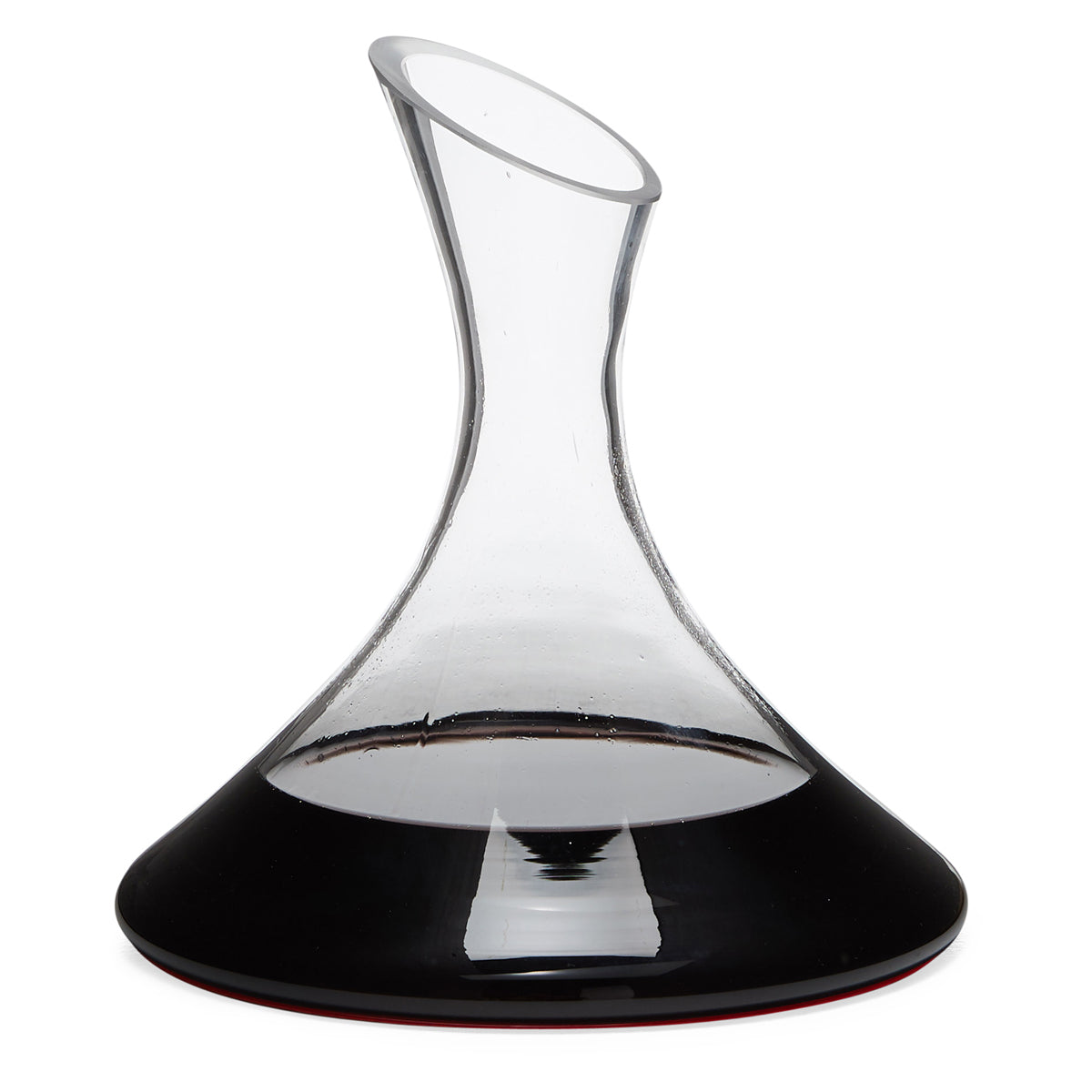 40.6oz Modern Clear Glass Wine Aerating Easy Pour Decanter