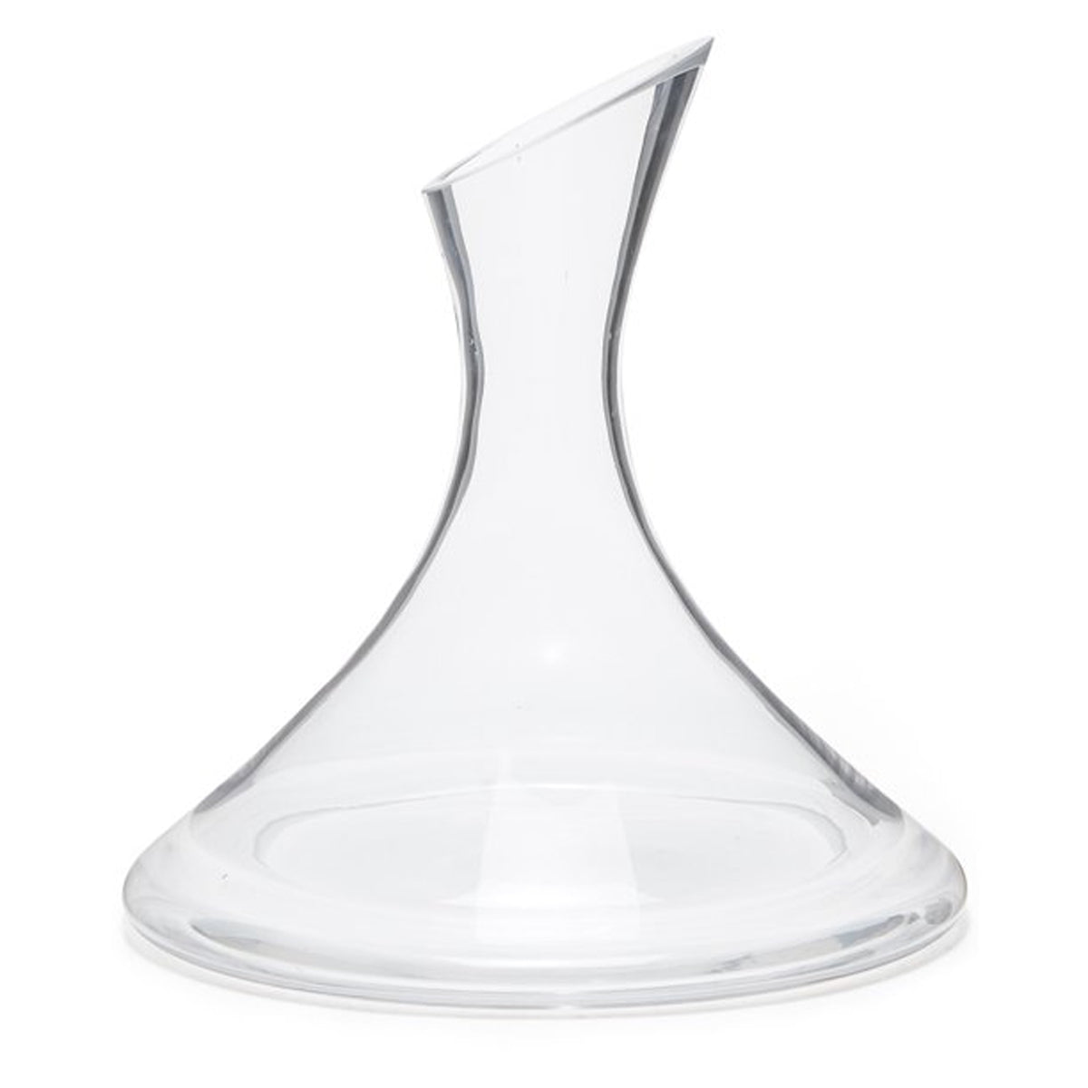 40.6oz Modern Clear Glass Wine Aerating Easy Pour Decanter