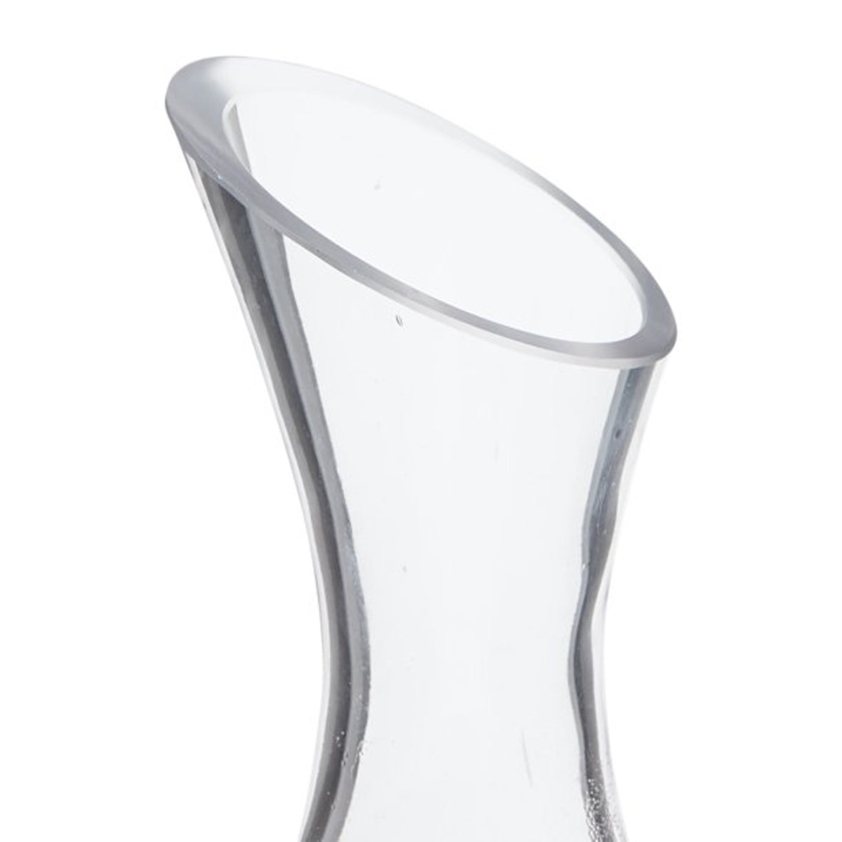 40.6oz Modern Clear Glass Wine Aerating Easy Pour Decanter