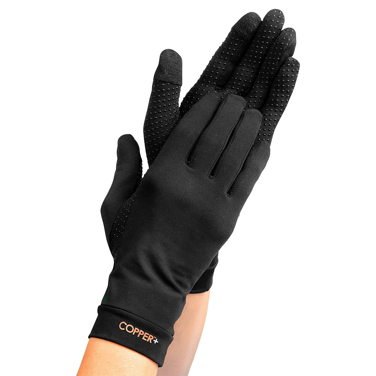 Copper+ Grip Gloves – Nonslip Textured, Touchscreen Compatible