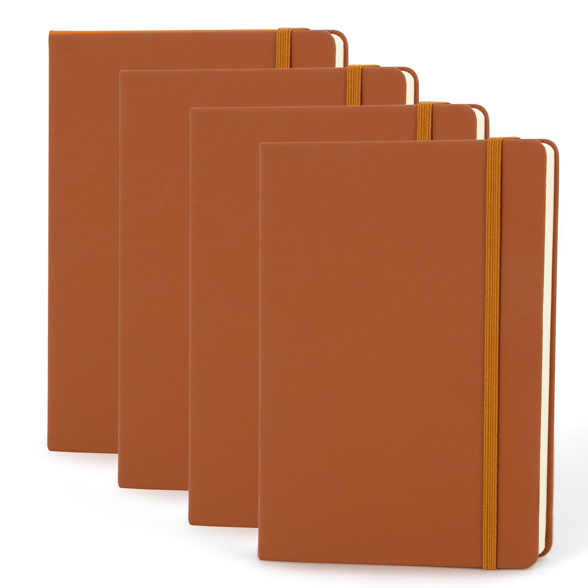 4pk Simply Genius 192pg Leatherette A5 Dot Journal – 5.7” x 8.4”