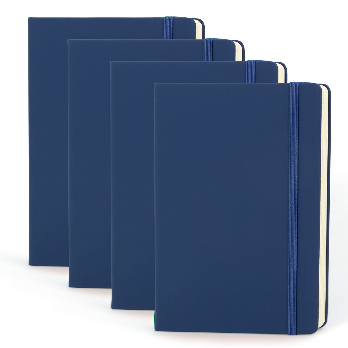 4pk Simply Genius 192pg Leatherette A5 Dot Journal – 5.7” x 8.4”