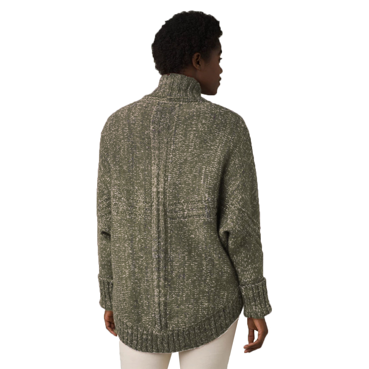 Prana Single Button Cardigan Sweater – Wool & Acrylic Knit