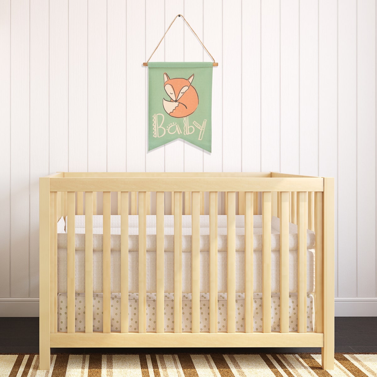 Baby Fox Scroll Wall Banner By Tag – Cute Nursery Room Décor!