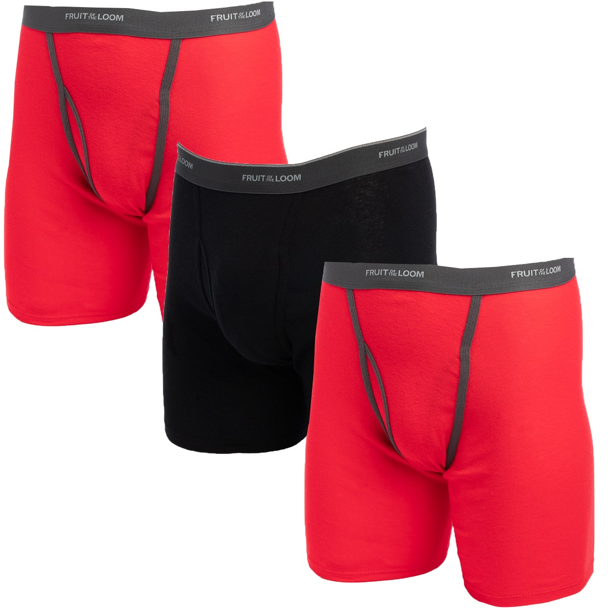 3pk Fruit Of The Loom Men’s Tag Free Boxer Briefs – Assorted