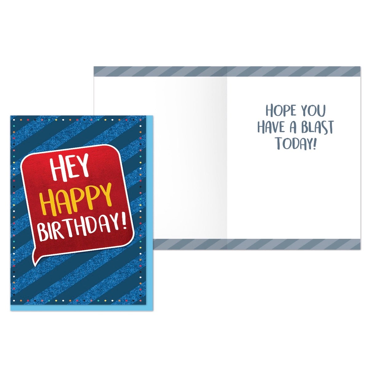 PaperCraft Handmade Birthday Card w- Envelope – Hey Happy Birthday