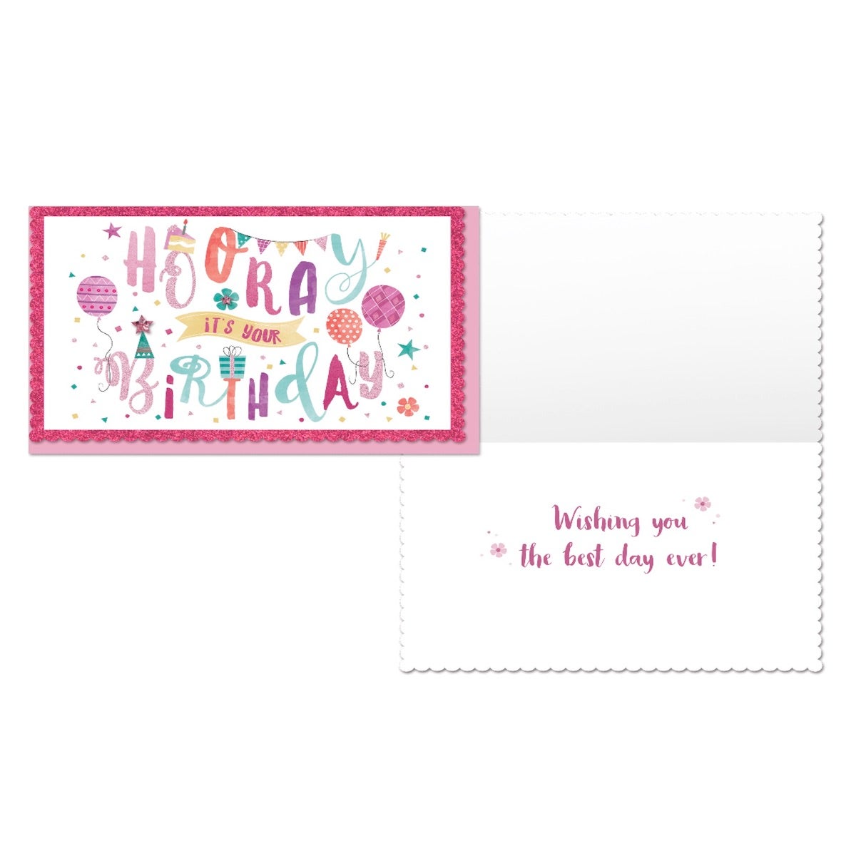 PaperCraft Handmade Kids Birthday Card – Hooray, Decorations