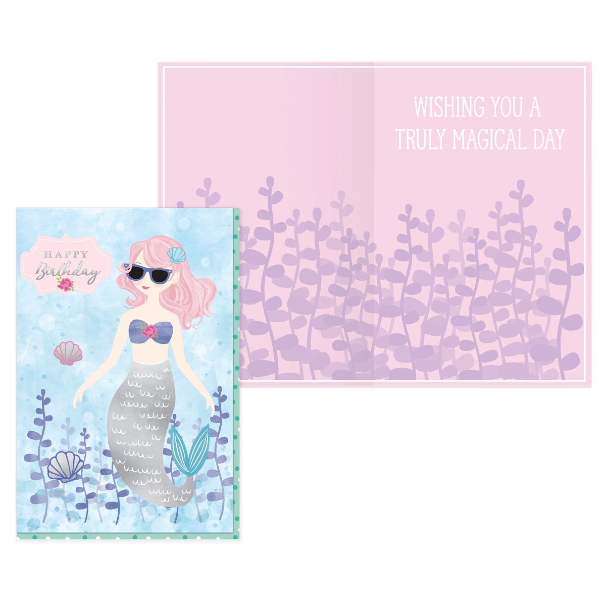 PaperCraft 8 x 12 Extra Large Celebration Card – Mermaid