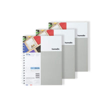 3pk Hamelin 150pg Hard Cover One Subject 7" x 10" Spiral Notebooks -Perforated Pages