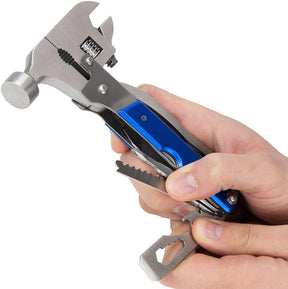 15-in-1 Multi-tool with Screwdriver Bits and 6 Sockets in Storage Pouch