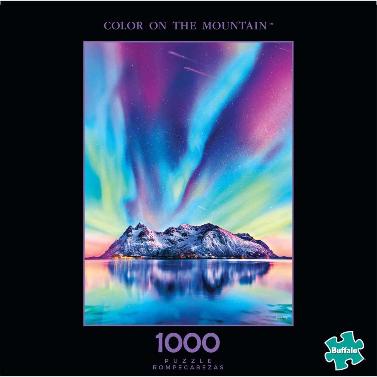 Buffalo Games 1000pc Jigsaw Puzzle ? Northern Lights Mountain