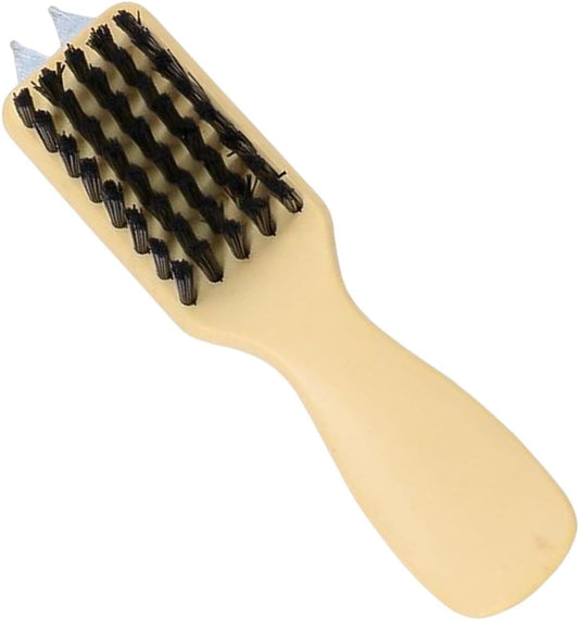 Golf Club Cleaning Brush with Stiff Bristles, Metal Groove Cleaner, and Shoehorn Handle for Easy Grip