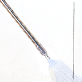 Adjustable 54" Stainless Steel Mop Handle Replacement Pole  – Durable, Rust-Free, and Compatible with Standard Mop Heads