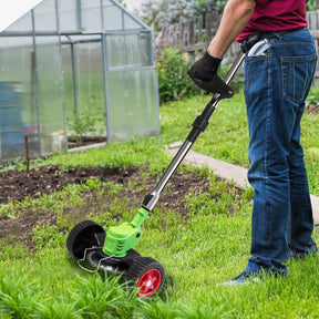 24V Cordless Electric Weed Wacker Kit – 3-in-1 Trimmer with 2 Batteries & 11 Spare Blades