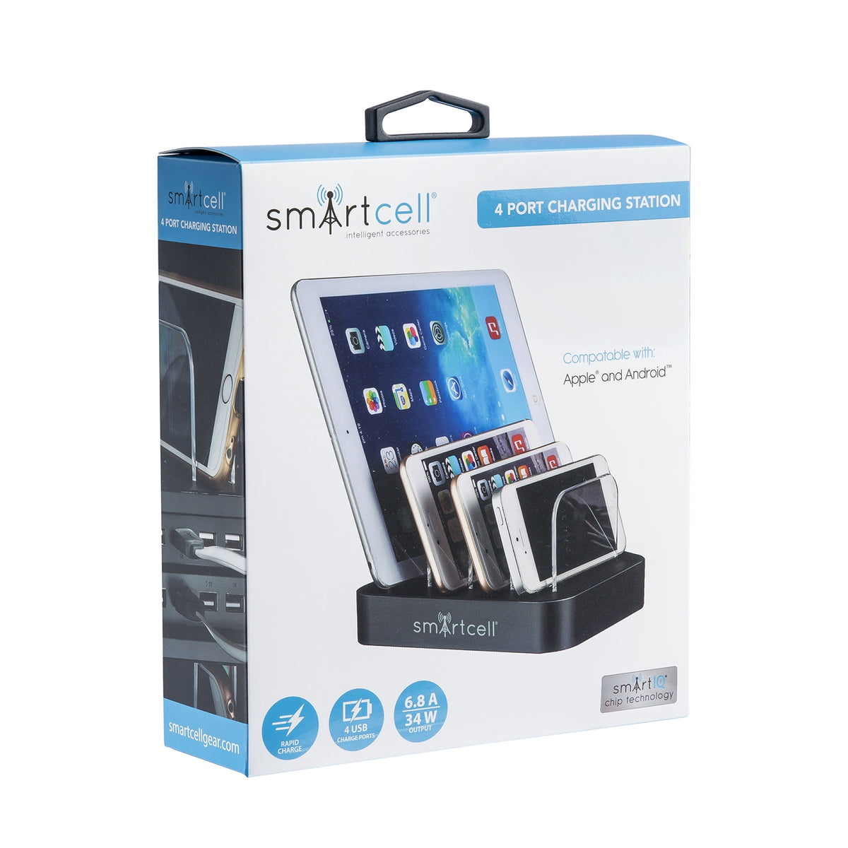 4-Port USB Charging Station Dock Organizer