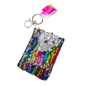 3-Pack Sequin Purse Keychain – Color-Changing Flip Sequins – 4.5 x 3.25” – Assorted Styles