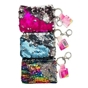 3-Pack Sequin Purse Keychain – Color-Changing Flip Sequins – 4.5 x 3.25” – Assorted Styles