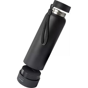 TYLT 24oz Wireless Charger Stainless Steel Water Bottle – Qi Power Bank & USB-C Cable