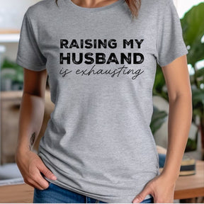 "Raising My Husband" Premium Midweight Ringspun Cotton T-Shirt - Mens/Womens Fits