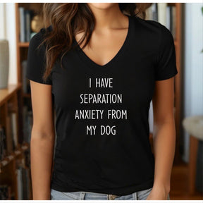"Separation Anxiety From My Dog" Premium Midweight Ringspun Cotton T-Shirt - Mens/Womens Fits