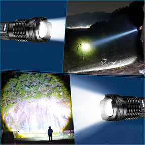 A76 Rechargeable Flashlight 20000 Lumens – Ultra Bright LED with 7 Mode
