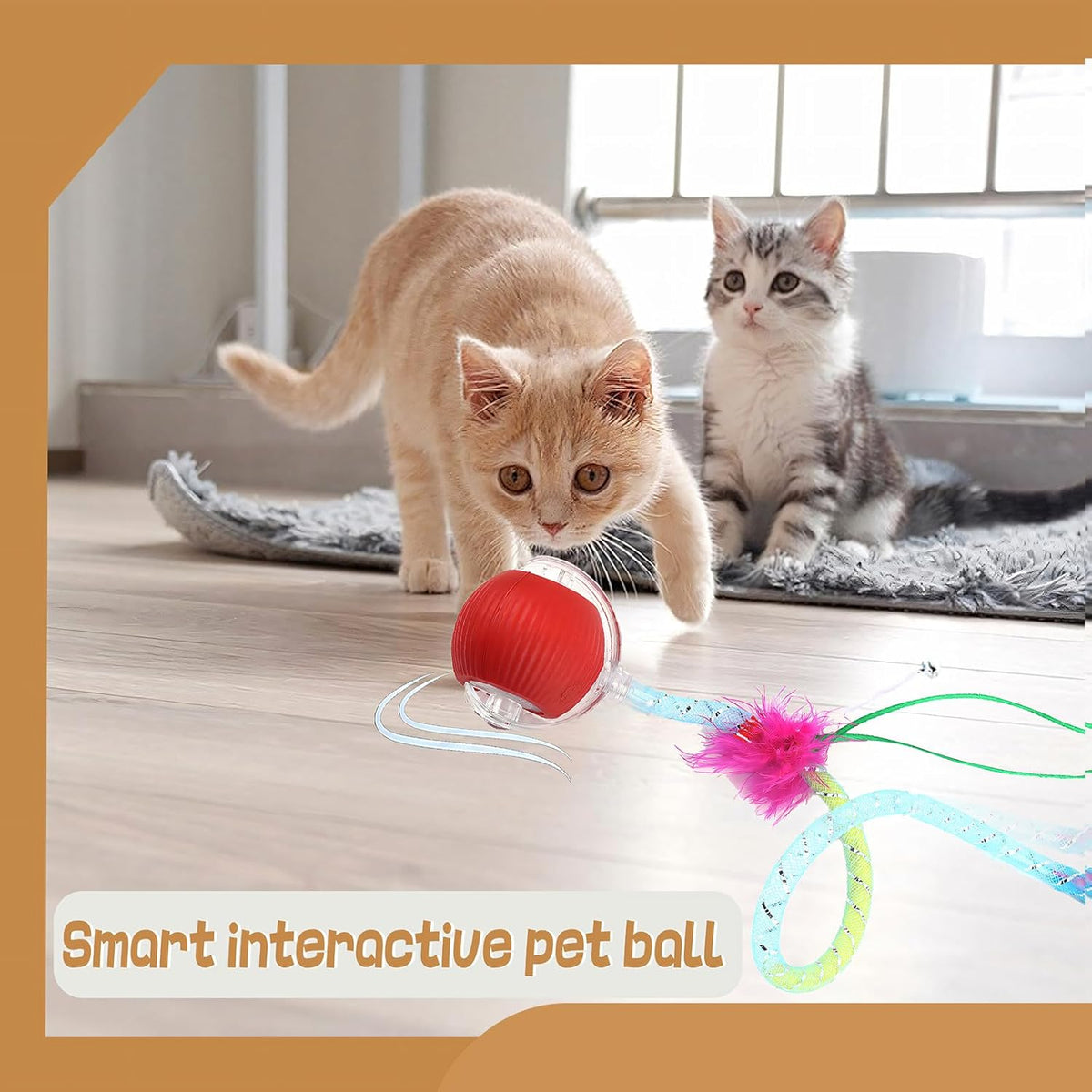 Smart Motion Cat Toy Ball – Interactive Self-Rolling Pet Toy