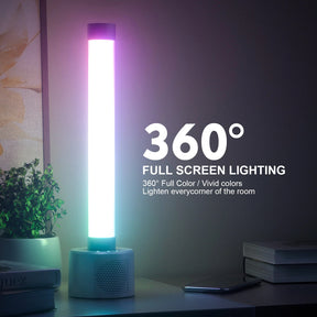 Set of 2 Bluetooth LED Light Bar with Speaker – Sync Music Reactive Ambience Lights