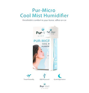 Pur-Micro Portable Cool Mist Humidifier – USB Rechargeable