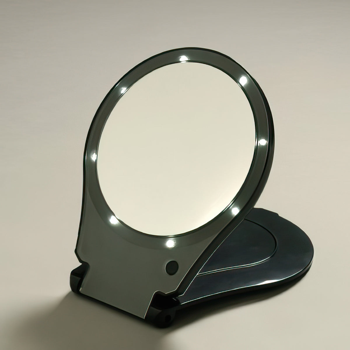 Floxite 5x Magnifying Lighted Travel Mirror – 4.5" Compact