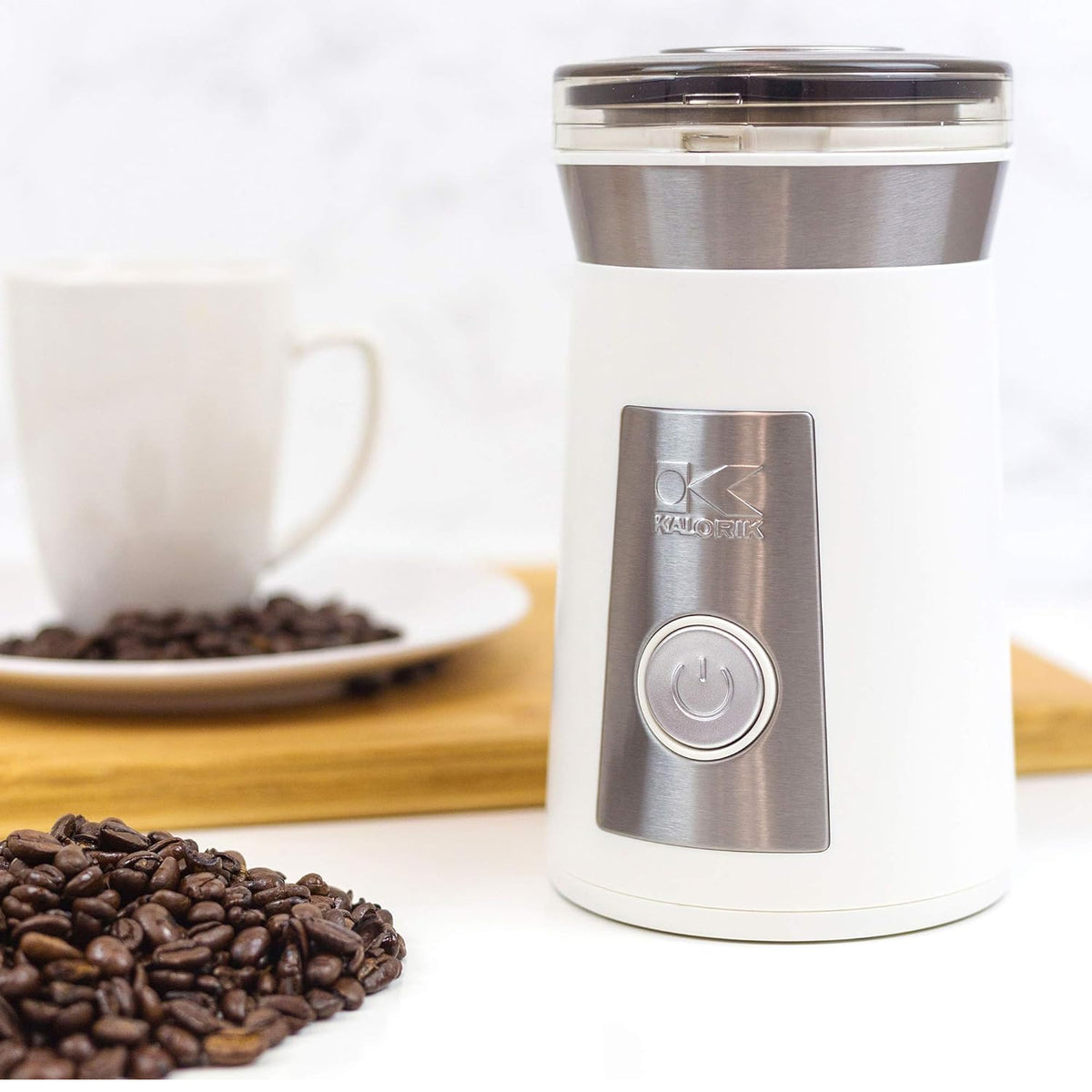Kalorik Electric Coffee & Spice Grinder – One-Touch Stainless Steel Mill
