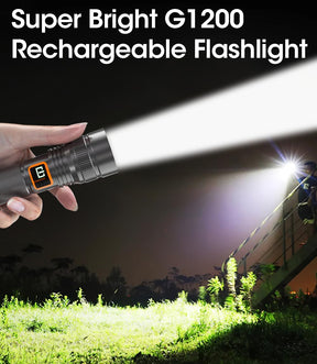 bright rechargeable flashlight LED security work Sho-Me LED Rechargeable Flashlight