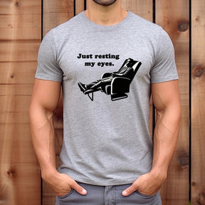 "Just Resting My Eyes" Premium Midweight Ringspun Cotton T-Shirt - Mens/Womens Fits
