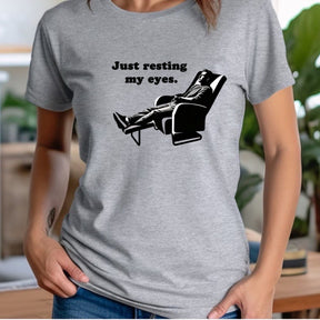 "Just Resting My Eyes" Premium Midweight Ringspun Cotton T-Shirt - Mens/Womens Fits