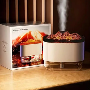 Volcano Flame Essential Oil Diffuser & Humidifier – Aromatherapy with Light