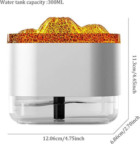 Volcano Flame Essential Oil Diffuser & Humidifier – Aromatherapy with Light