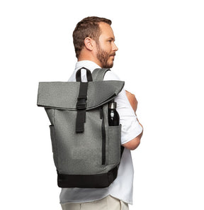 Ashbury Gray Laptop Backpack – Top & Exterior Laptop Access – Travel &