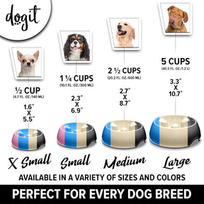 Dogit Go Slow Anti-Gulping Dog Bowl – For XS Dogs