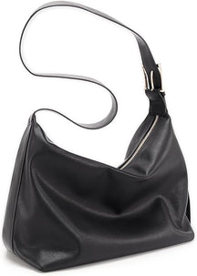 Vegan Leather Hobo Shoulder Bag – Slouchy Crossbody Tote Purse for Women