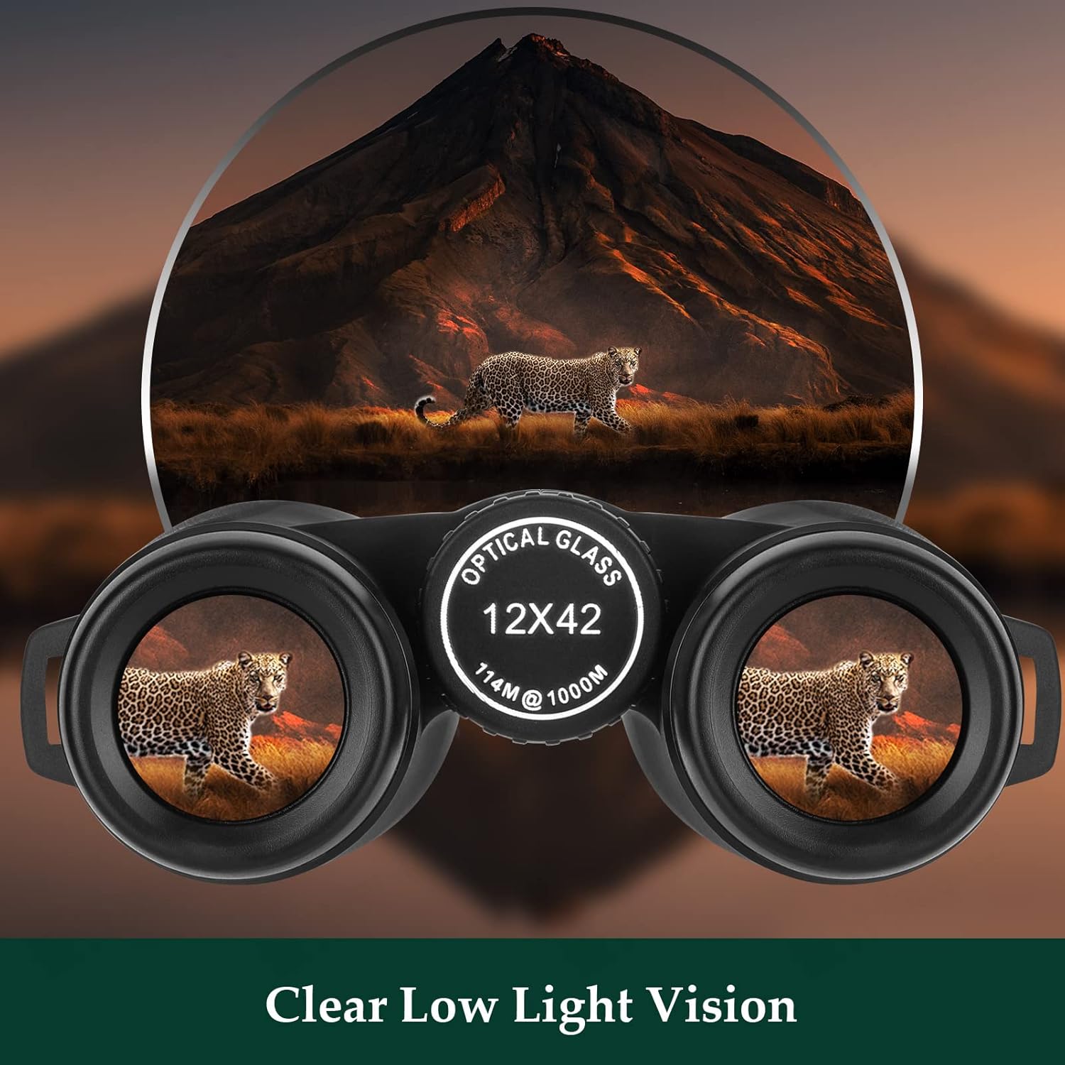 Adorrgon 12x42 HD Binoculars for Adults with Phone Adapter & Tripod – Clear Low Light Vision