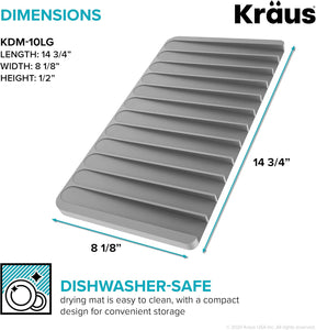 Silicone Drying Mat – Self-Draining, Heat-Safe, Non-Slip, Multi-Purpose