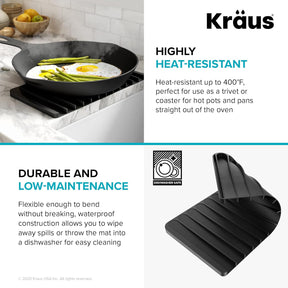 Silicone Drying Mat – Self-Draining, Heat-Safe, Non-Slip, Multi-Purpose