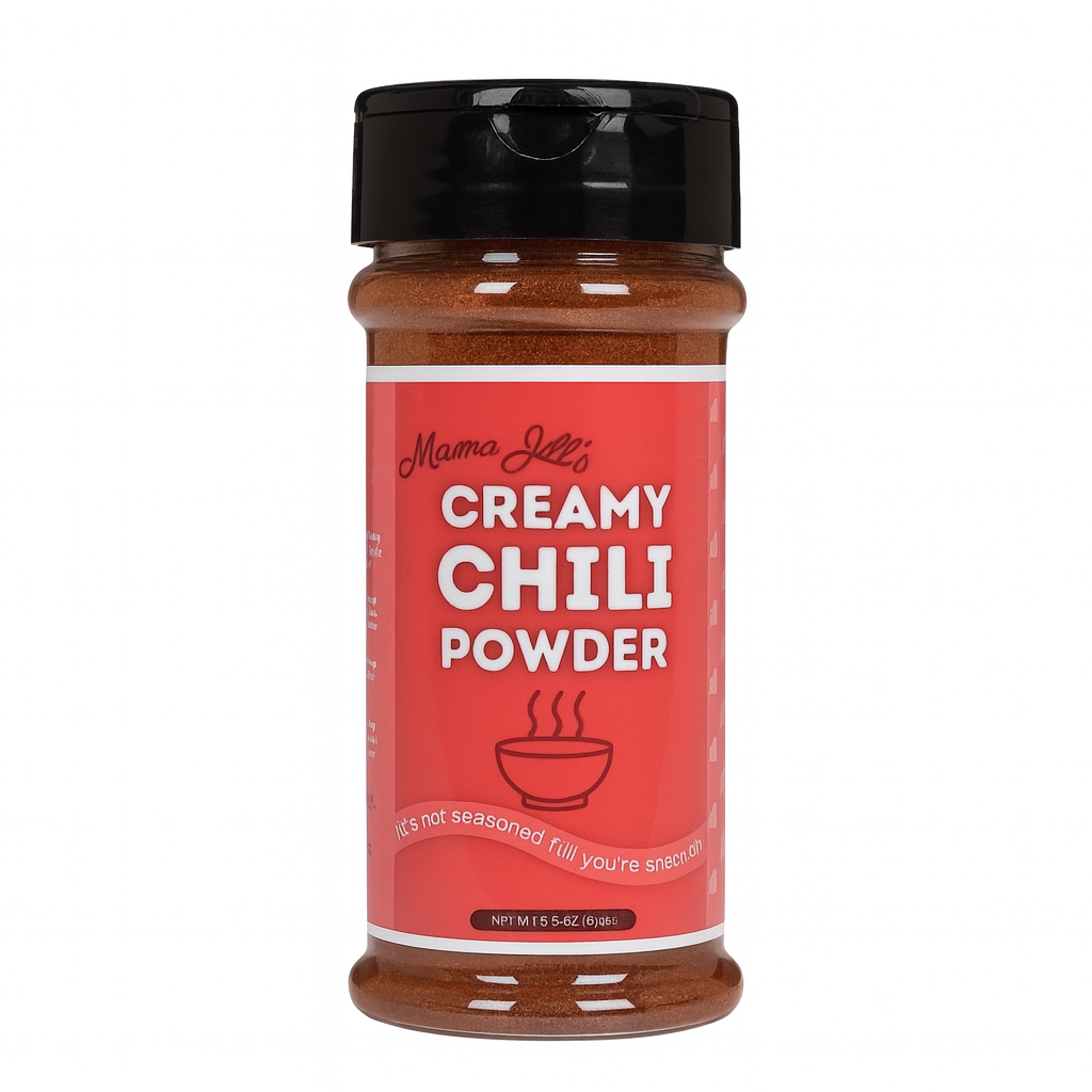 Mama Jill’s Seasoning Trio – 3-Pack (5.5 oz Each): Everything BBQ, Make You Sneeze Salt, Creamy Chili Powder
