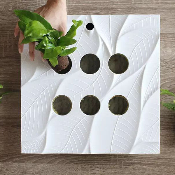 SageGreenLife Edelwhite Vertical Wall Planter – 13" Living Frame for 2" Plants