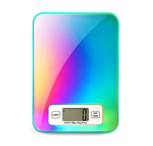 Marco Almond Rainbow Titanium Digital Kitchen Scale – Ultra-Thin, High-Precision