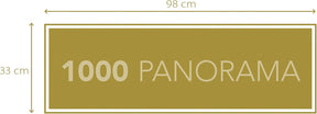 Clementoni 1000pc Panoramic Puzzle – Colorful Night Over Lofoten