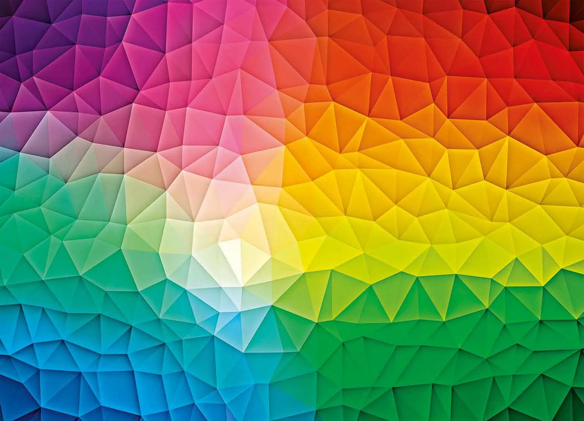 Clementoni 1000pc Gradient Rainbow Puzzle – High Quality Printing, Made in Italy